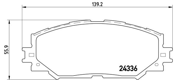 A.B.S. P 83 082 BREMBO Bremsbelagsatz, Scheibenbremse